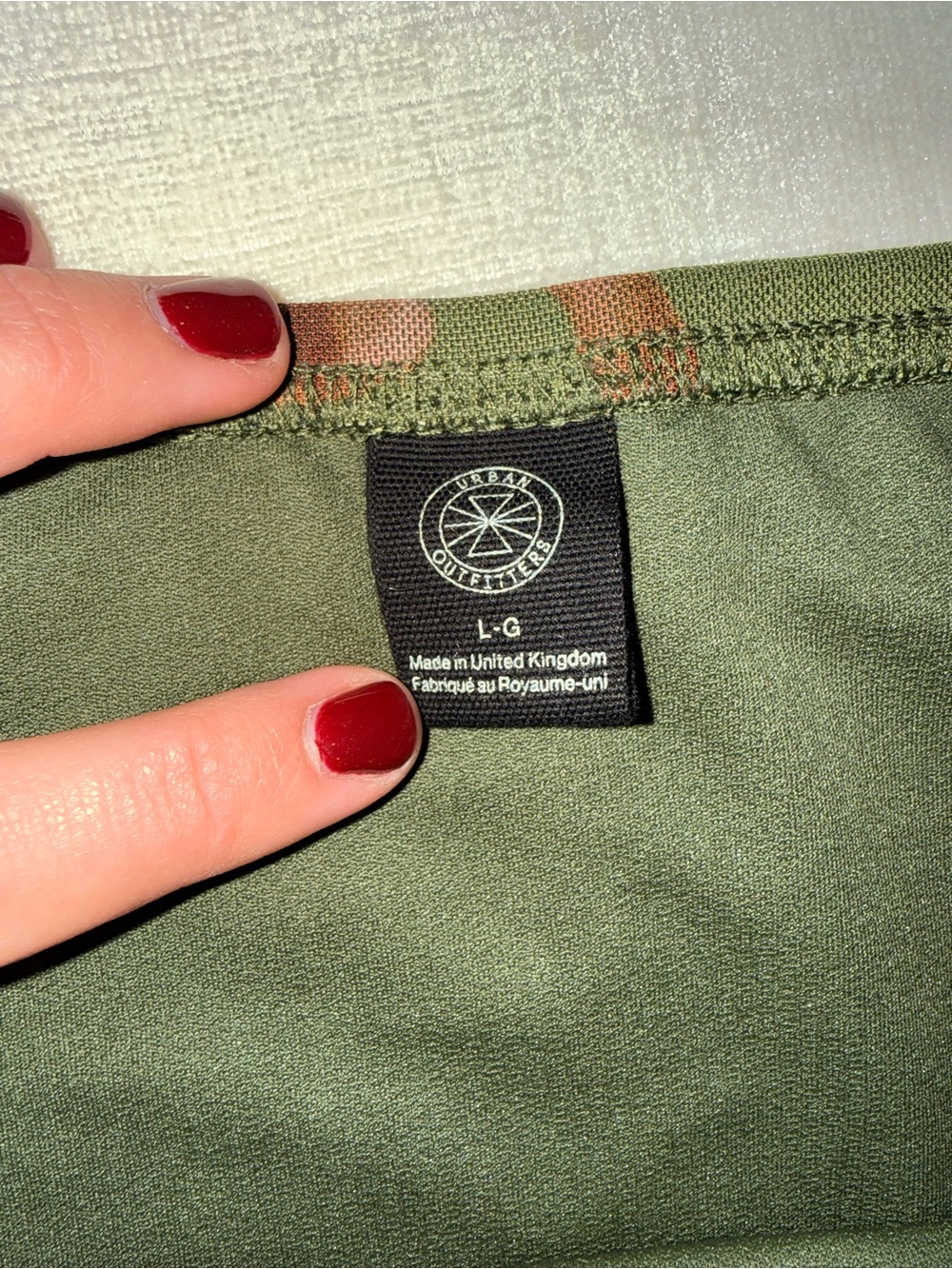 Green Floral Maxi Skirt - Olive with Rust & Mustard Blooms - Picture 3 of 4